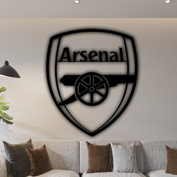 Arsenal svg, Metal wall art, Arsenal decal, Arsenal dxf, Arsenal laser, laser cut, Arsenal glowforge, Arsenal silhouette, Arsenal cricut