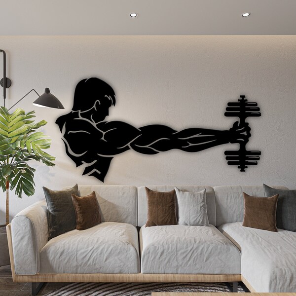 Body Gebäude svg, Body Gebäude Metall Wandkunst, Fitness svg Dateien, Body Gebäude Aufkleber, Fitness glowforge, Fitness dxf, Fitness cricut