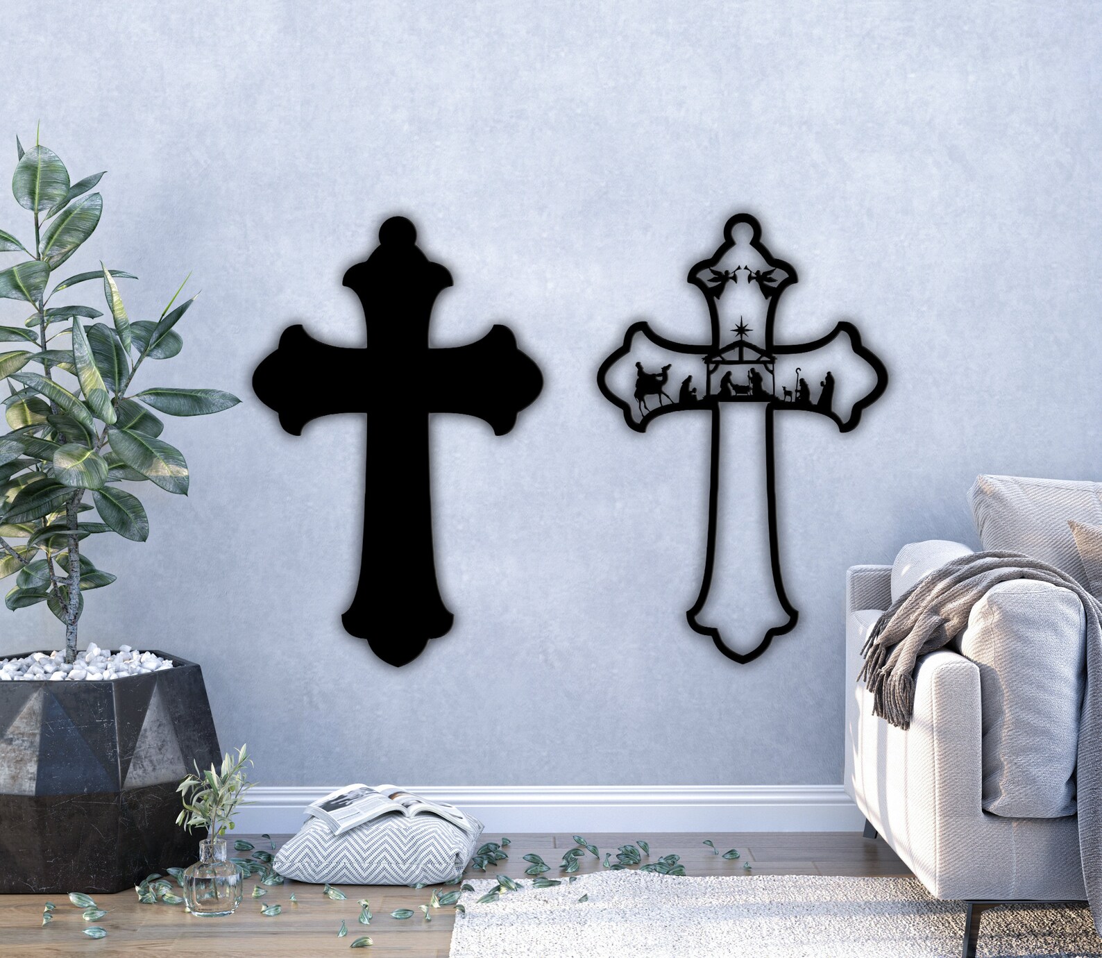 Cross Wall Art Metal Wall Art Svg Files Svg Home Etsy