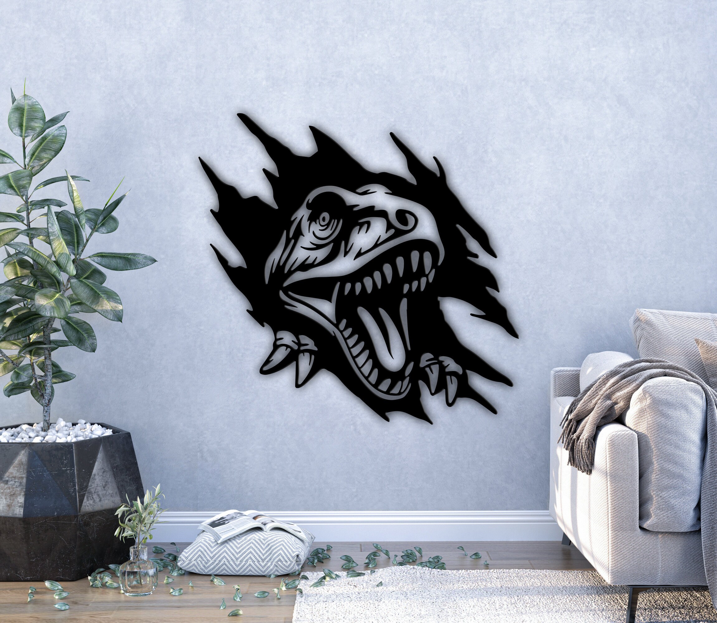 T-rex Svg, Trex Decal, Trex Dxf, Trex Silhouette, Trex Metal Wall Art, Dinosaur Svg, Dinosaur ...