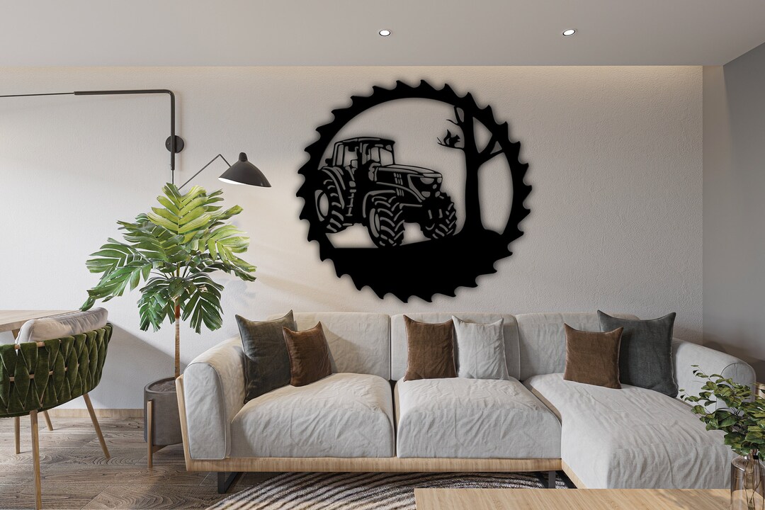 Tractor Svg, Tractor Metal Wall Art, Farm Svg, Farmer Dxf, Farm Cnc