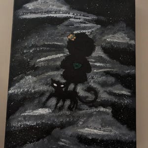 Dipinto acrilico Coraline