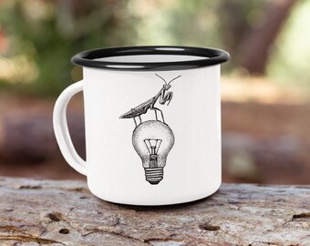 Thoughts and Prayers | Camping-style Enamel Coffee Cup