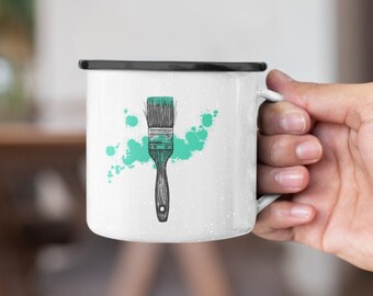 Pop of Color | Camping-style Enamel Coffee Cup