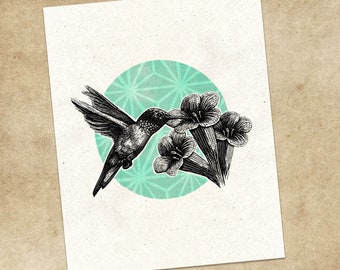Humming Along | Art Print, unframed