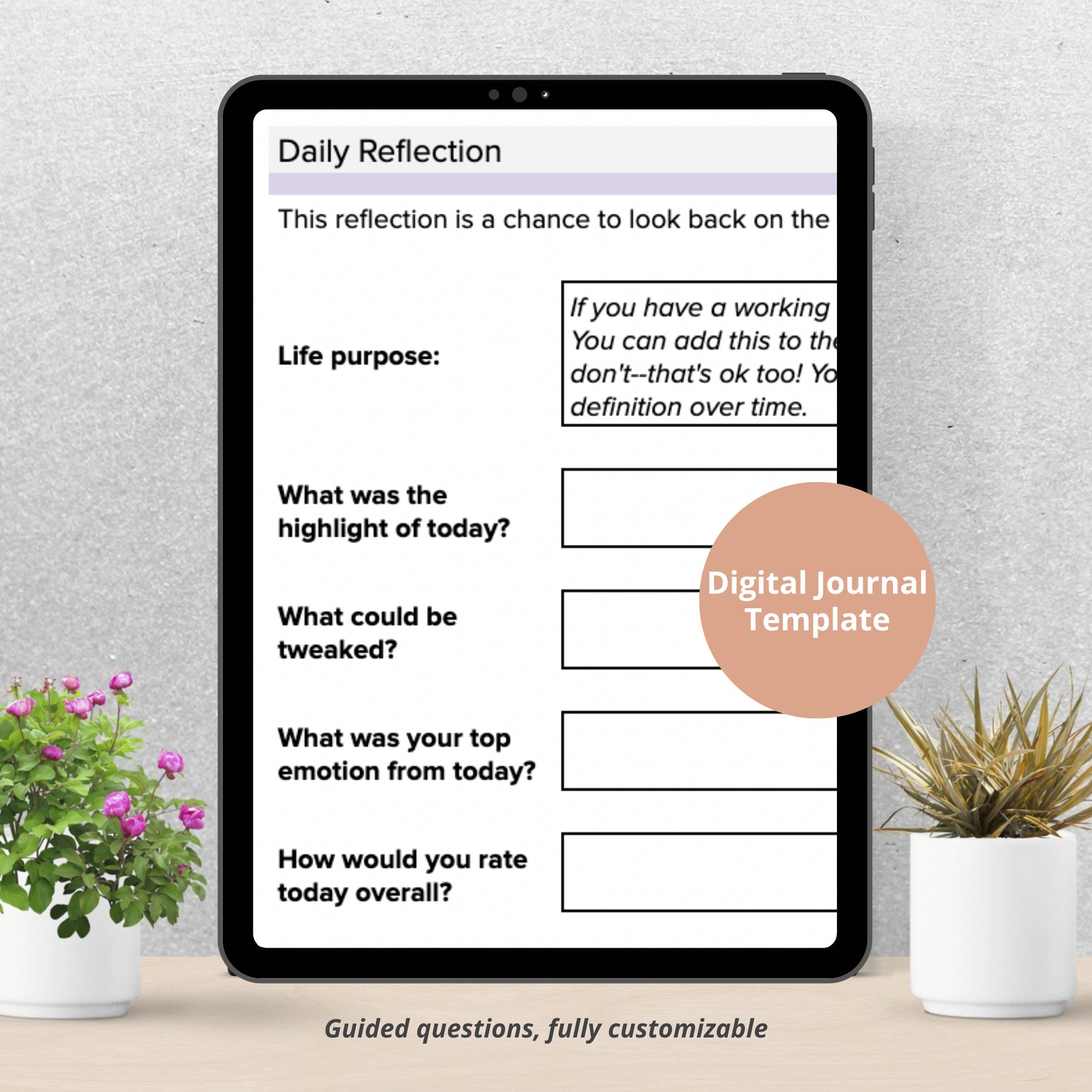 Daily Digital Journal Template - Etsy