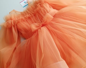 Flower Girl Dress, Baby Girl Puffy Dress, Birthday Party Dress