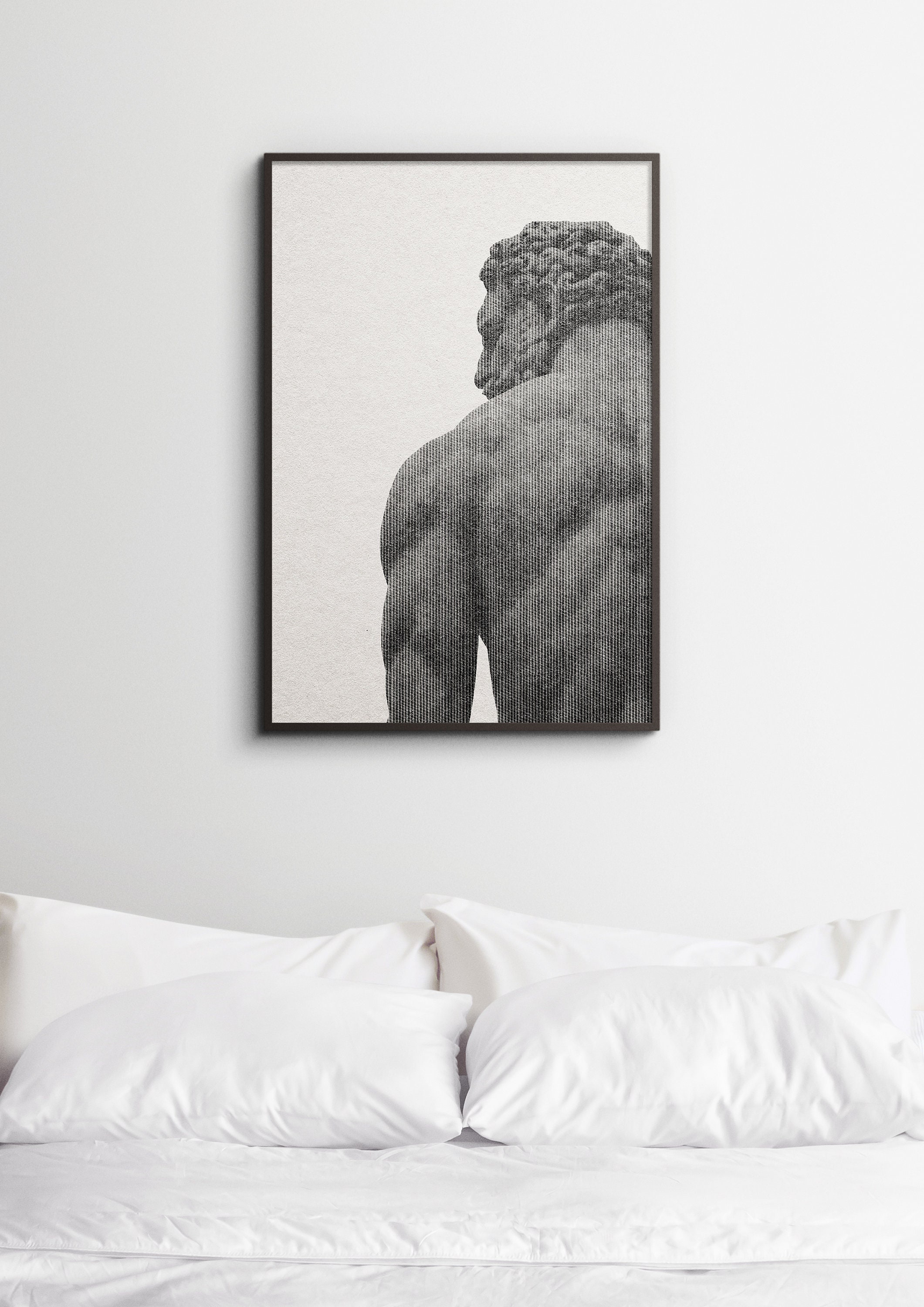 Greek Hercules Statue Print Greek God Wall Art Greek Decoration Greek