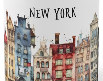 New York Cityscape Mug: 11oz Ceramic Coffee Cup
