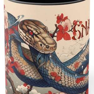 Chinese Zodiac Snake Ceramic Mug: Horoscope Gift, 11 Oz