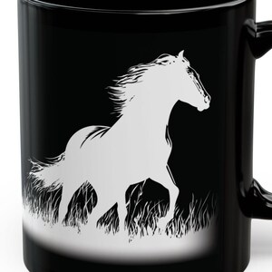Mug, Free Your Horse Design, Equestrian Gift, Horse Lover Mug, Ceramic Coffee Cup, Animal Print Mug, Horse Owner Gift, Funny Horse Mug