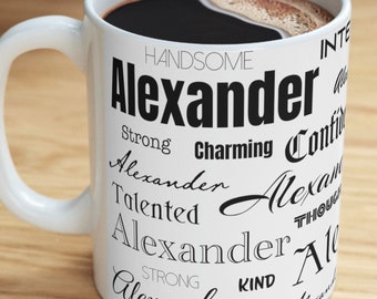 Personalized Compliments Name Mug for Him