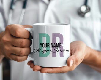 Custom Dr. Mug, Personalized Doctor Coffee Mug, Medical Graduation Gift