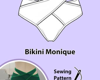 Bikini Panties Monique - PDF Sewing Pattern for Women's Lingerie Underwear | Instant PDF Download