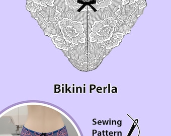 Bikini Panties Perla - PDF Sewing Pattern for Women's Lingerie Underwear | Instant PDF Download