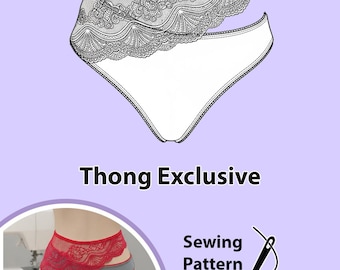 Sensual Thong Exclusive Lingerie Sewing Pattern - DIY Intimate Apparel Design