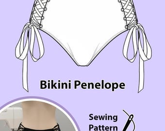 Bikini Panties Penelope - PDF Sewing Pattern for Women's Lingerie Underwear | Instant PDF Download