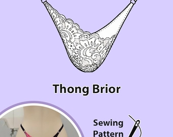 Thong Brior Lingerie Sewing Pattern - Sew Your Own Lingerie - Instant PDF Download