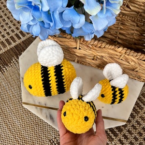 Custom Crochet Bee Plushie Soft Amigurumi Bee Choose Your Own Personalized Colors Bumblebee bee kind