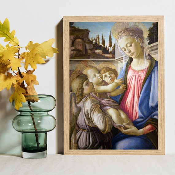 Madonna And Child With Two Angels