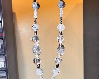 OOAK - Pierre de naissance d'avril - Luxe abordable - Pendentif diamant en argent sterling 925 - Diamants noirs