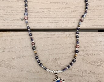 Cadeaux d'anniversaire d'avril et de septembre - Parure de saphirs multicolores et de diamants Herkimer