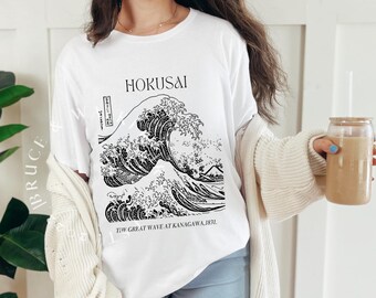 Great Wave Off Kanagawa T-Shirt, Japan Shirt, Japan Shirt, Anime Shirt, Cool Japanese Grunge Shirt, Hokusai shirt, Japanese tee, Hokusai Tee