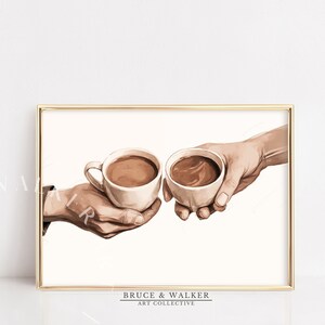 Koffiekar Decor Print I De creatie van koffie afdrukbare muurkunst I Koffiekunst | Lattekunst | Espresso afdrukbaar | DIGITALE DOWNLOAD