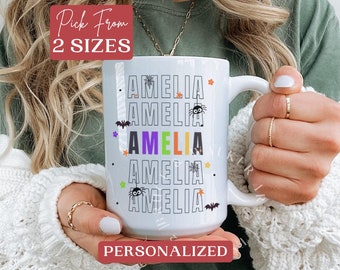 Halloween Coffee Mug, Custom Halloween Mug, Mugs Coffee Halloween, Fall Coffee Mugs, Halloween Coffee Cup, fall coffee cup, Autumn mug
