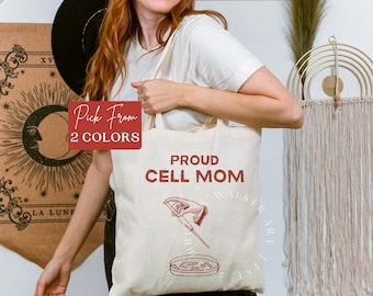 Biochemist Tote Bag, Lab Scientist Tote Bag, Tote Bag Lab Tech, Biology Lover Gift, Canvas Bag, Market Bag, Shoulder Bag, Science Tote Bag