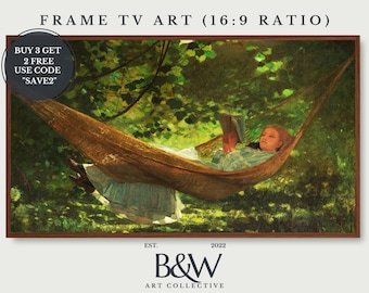Samsung Rahmen TV Kunst | Vintage amerikanische Kunst | Sonnenlicht und Schatten Malerei | Vintage Dekor Kunst | Berühmte Kunst | DIGITAL TV31