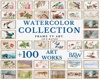 Frame TV Art Set of +100 | Watercolor Collection| Frame tv water color art | Frame Tv Art | DIGITAL DOWNLOAD TVS50