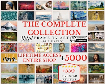 Frame TV Art Set of +5000 | Complete Store Collection | Vintage Art | Famous Art | Frame Tv Art | DIGITAL DOWNLOAD
