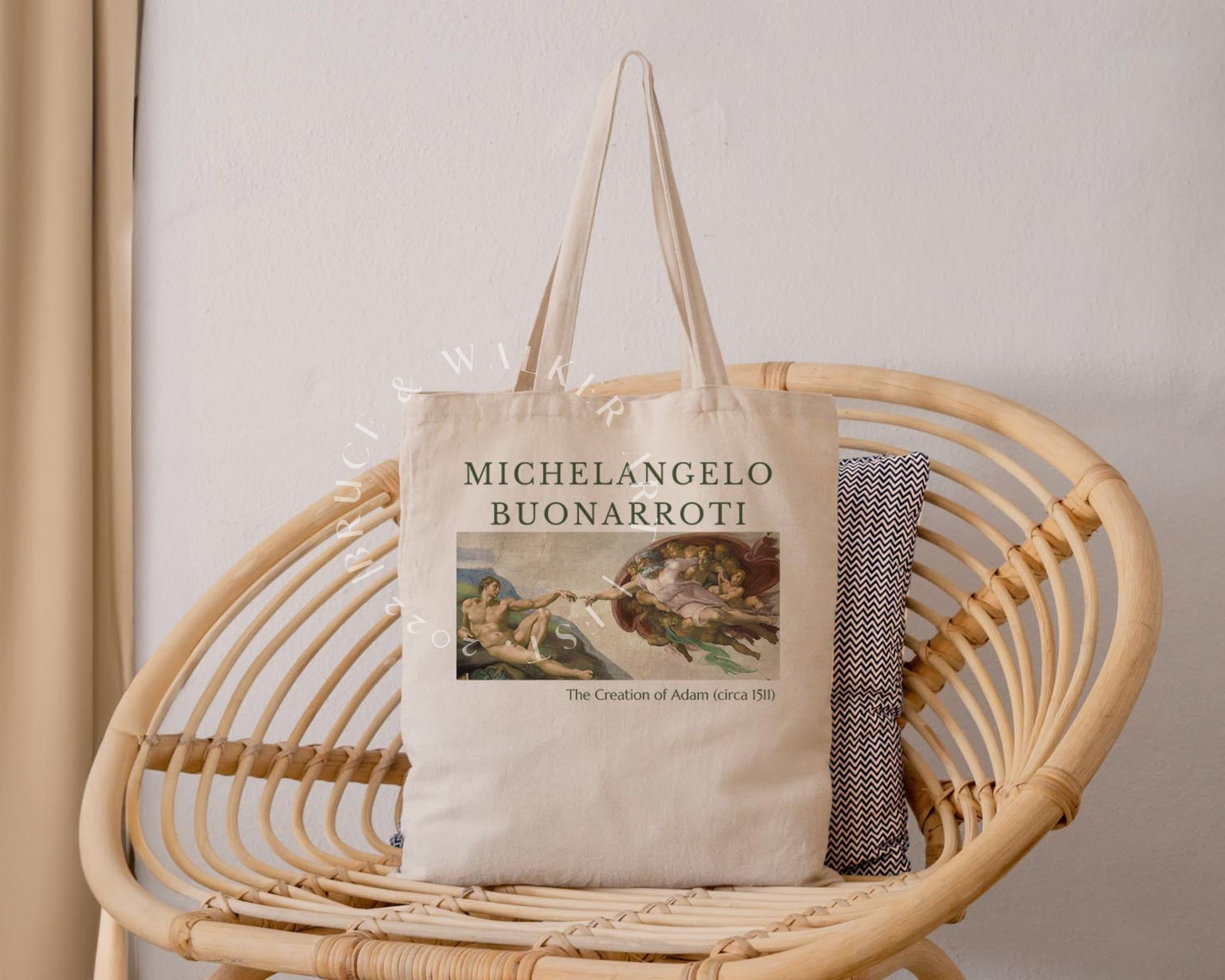 Michelangelo Tote Bag, the Creation of Adam Tote Bag, Tote Bag 
