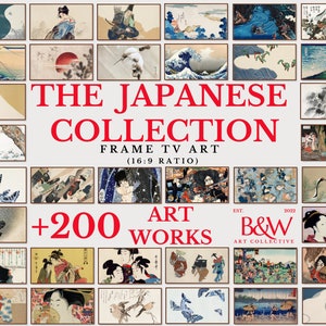 Frame TV Art Set of +200 | Japanese Art | +200 Files Included! | Famous Paintings | The Frame tv Art | DIGITAL DOWNLOAD TVS7