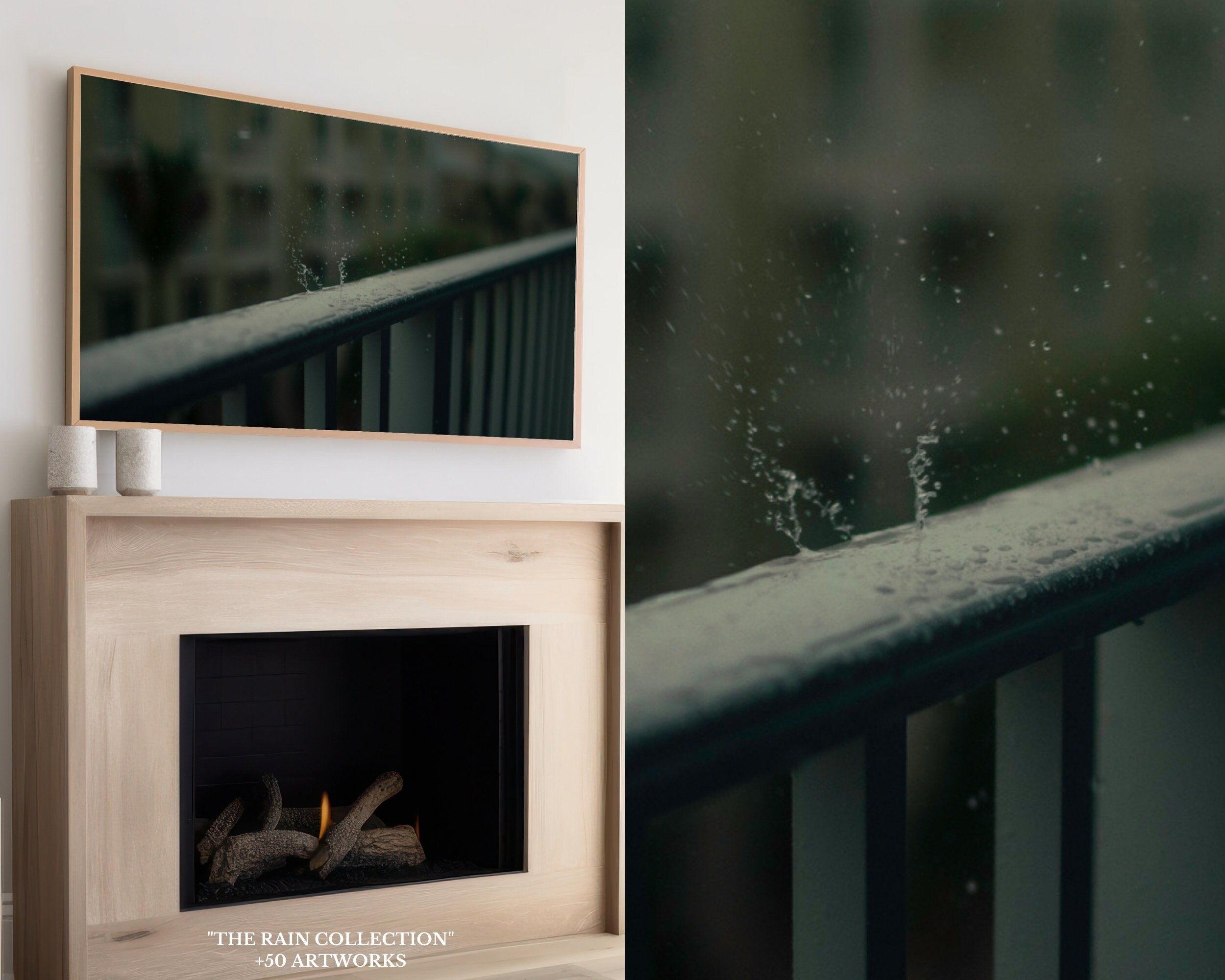 Frame TV Art Set of +50 the Rain Collection | Frame Tv Art Rain| Frame ...