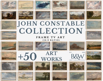 Samsung TV-Bilderrahmen von +50 | John Constable Kunstwerke und Gemälde Sammlung | Vintage Kunst | Rahmen Tv Art | DIGITALER DOWNLOAD TVS45