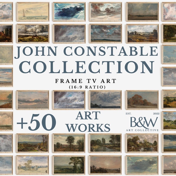 Samsung Frame TV Art Set of +50 | John Constable Artworks and Painting Collection | Vintage Art | Frame Tv Art | DIGITAL DOWNLOAD TVS45