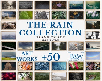 Cadre TV Art Ensemble de +50 The Rain Collection | Cadre tv art Pluie| Cadre TV Art | TÉLÉCHARGEMENT NUMÉRIQUE TVS67