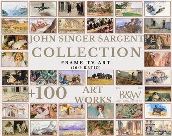 Frame TV-kunstset van +100 John Singer Sargent-collectie | Frame tv-kunst Sargent| Frame tv-kunst | DIGITALE DOWNLOAD TVS68