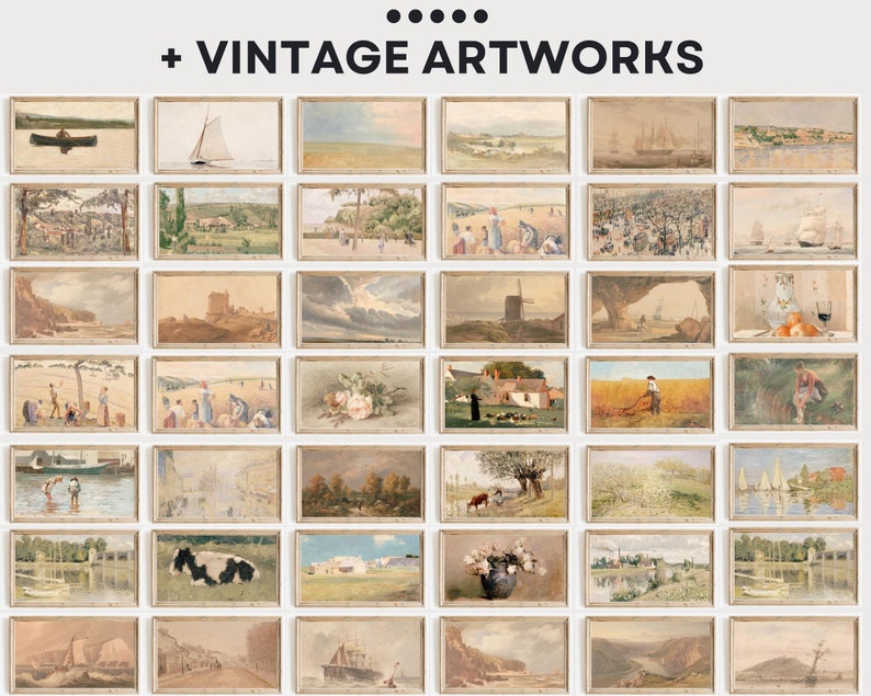 Frame TV Art Set of 4000 Complete Store Collection Vintage Art Famous Art Frame Tv Art DIGITAL DOWNLOAD image 6