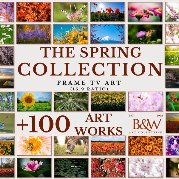 Frame TV Art Set of +100 The Spring Collection | Frame tv art Spring| Frame Tv Art | DIGITAL DOWNLOAD TVS66
