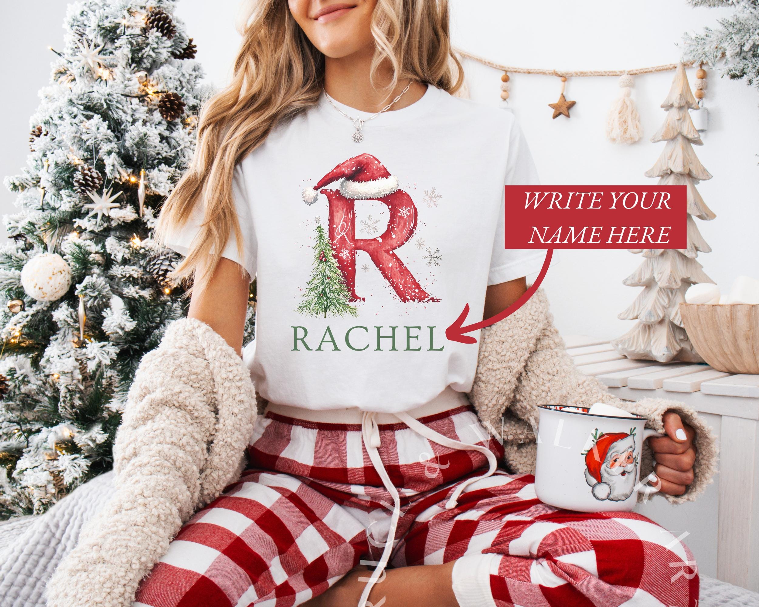 Red White Xmas Pjs Etsy Canada