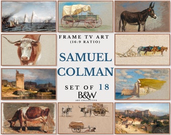 Frame TV Art Set of 18 | Samuel Colman Artworks and Painting Collection | Famous tv Art | Frame Tv Art | DIGITAL DOWNLOAD TVS37