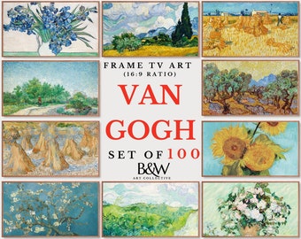 Samsung Frame TV-kunstset van 100 | Van Gogh kunstwerken en schilderijencollectie | Vintage kunst | Beroemde kunst | Frame tv-kunst | DIGITALE DOWNLOAD TS9