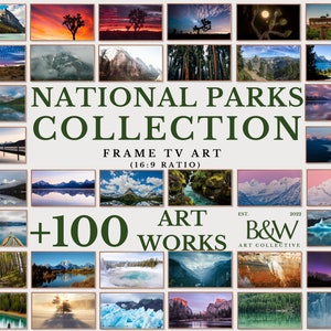 Frame TV Art Set of +100 | National Parks Collection| Frame tv national parks art | Frame Tv Art | DIGITAL DOWNLOAD TVS49