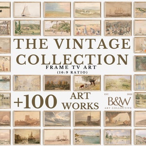 Frame TV-kunstset van +100 | Vintage-collectie | Vintage kunst | Beroemde kunst | Frame tv-kunst | DIGITALE DOWNLOAD