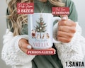 Personalized Christmas Mug, Custom Christmas Mug, Secret Santa Gift, Christmas Coffee Cup, Custom Name Mug, Merry Christmas Mug, Xmas Mug