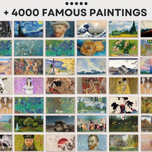 Frame TV Art Set of 4000 Complete Store Collection Vintage Art Famous Art Frame Tv Art DIGITAL DOWNLOAD image 4