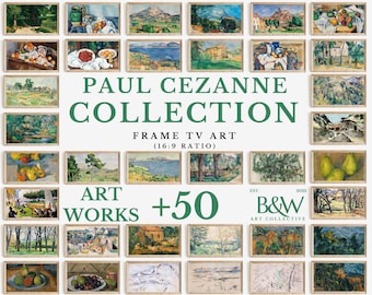 Lot de +50 oeuvres d'art pour téléviseur Frame The Paul Cezanne Collection | Cadre tv art Cézanne| Cadre pour téléviseur | TÉLÉCHARGEMENT NUMÉRIQUE TVS69